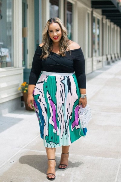 printed-skirt-plus-size-outfits5-2